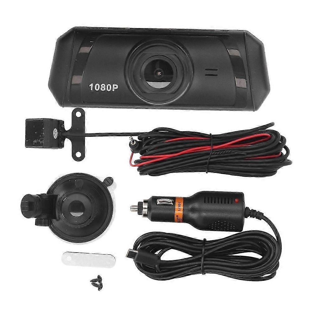 Dash Cam 1080P HD Ultra Wide Angle Dual Lens WiFi Motion Detection Parking Mode Car Driving Recorder jy