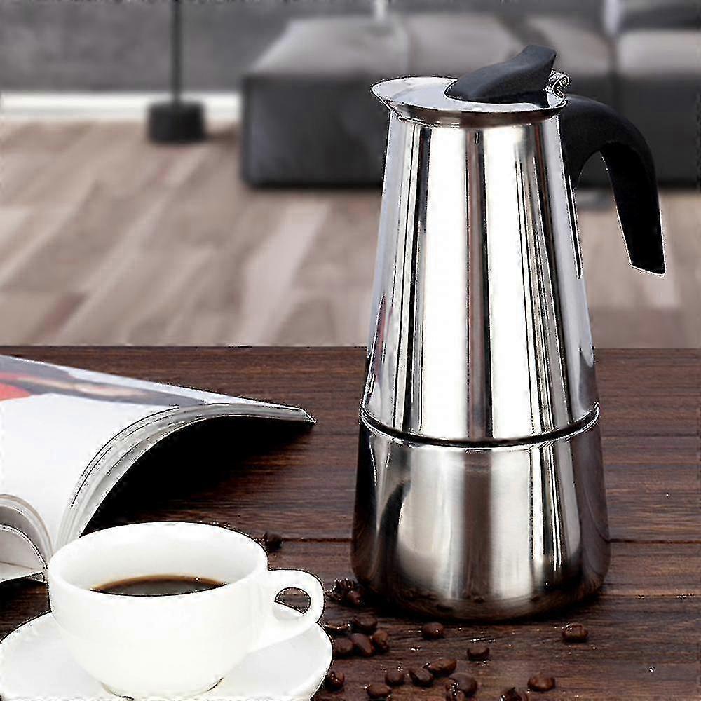 2025 Mokka Espresso Latte Perkolatoren Herd Maker Stahl Topf | Weniger