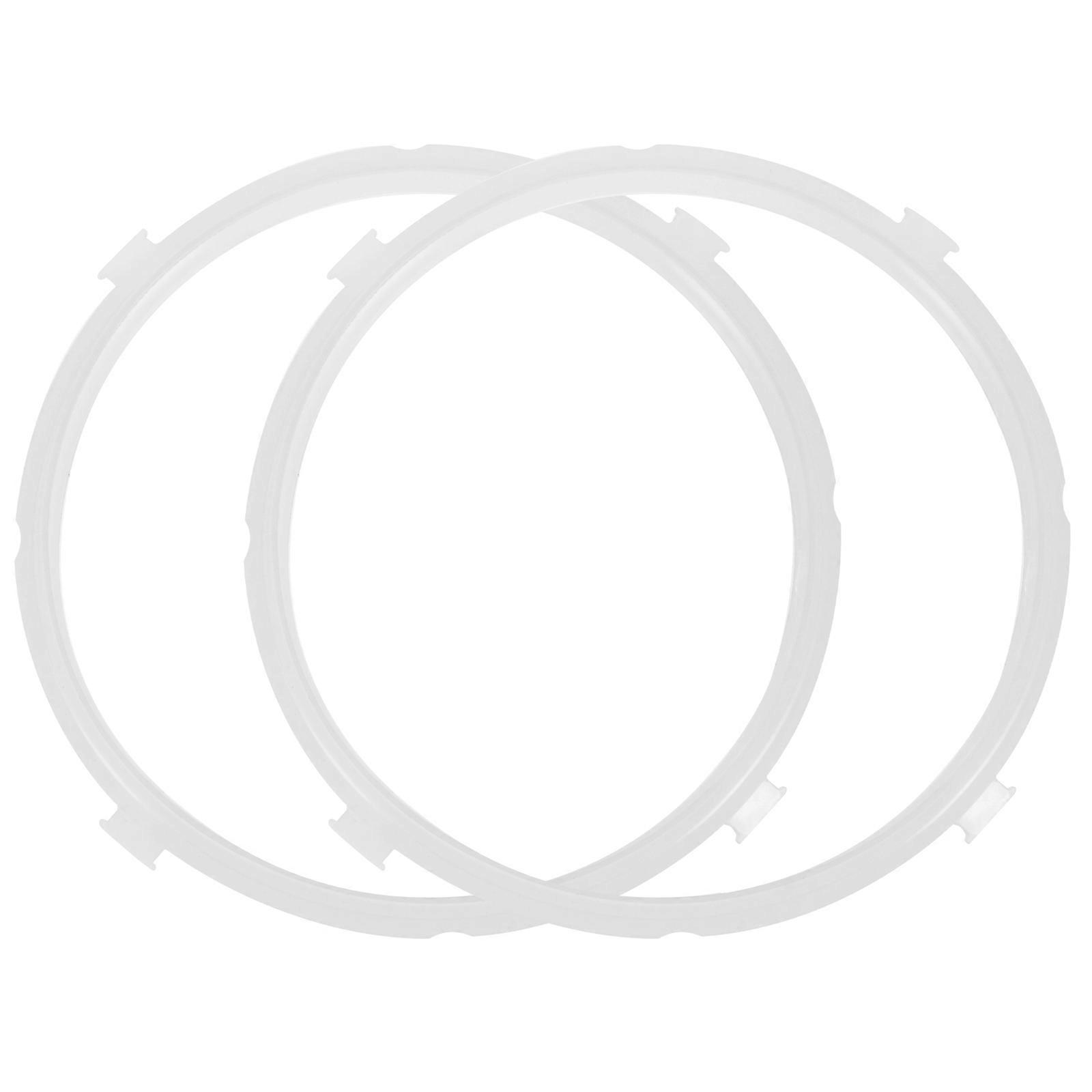 Electric Pressure Cooker Parts Silicone Sealing Rings Efficient Sealing For Cooking 24X24X1.7CM High Elasticity 2Pcs