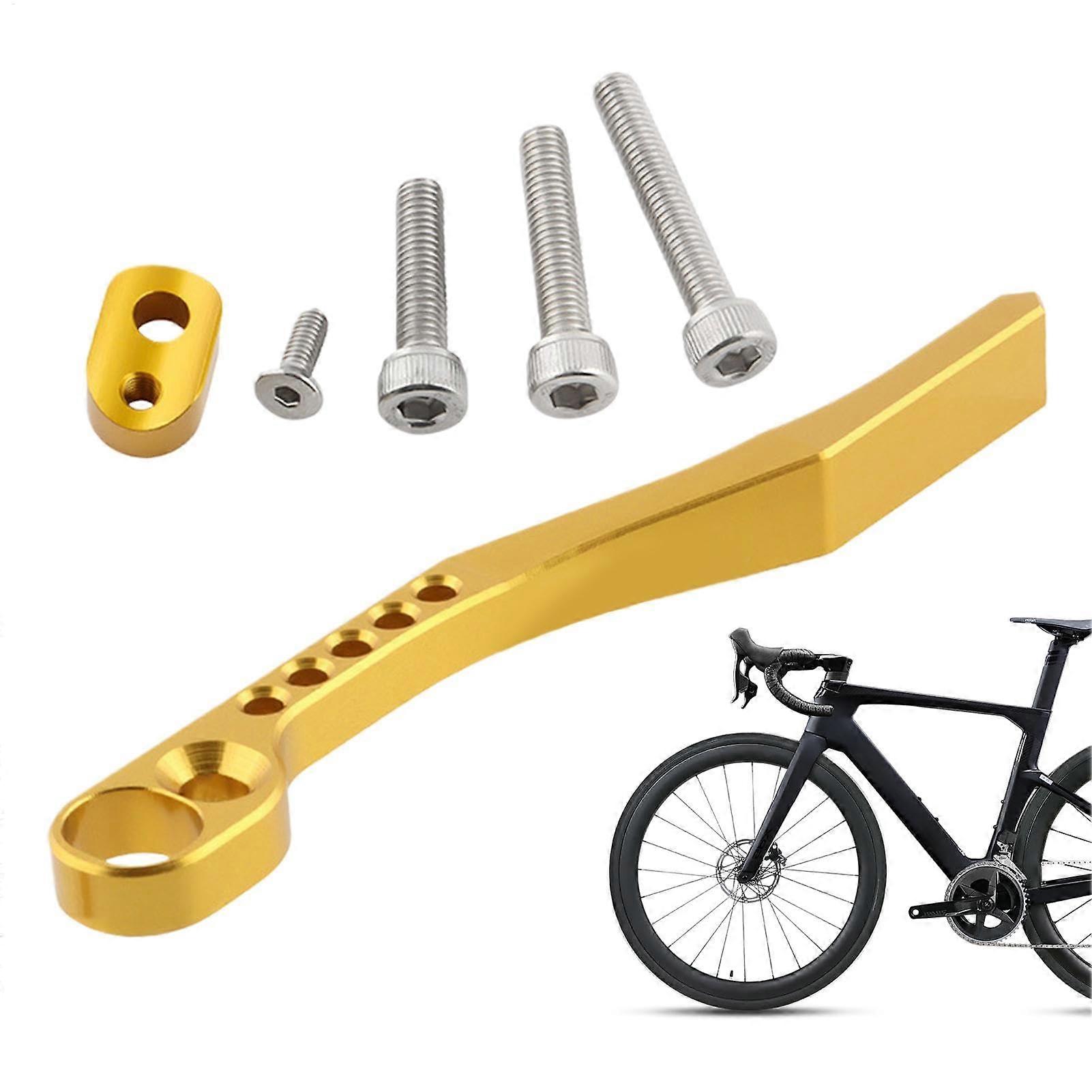 Cycling Chain Drop Keeper Anti-Drop Guide, Rustproof Buckle Protector for Chainring, Aluminium Alloy & Stainless Steel Gold