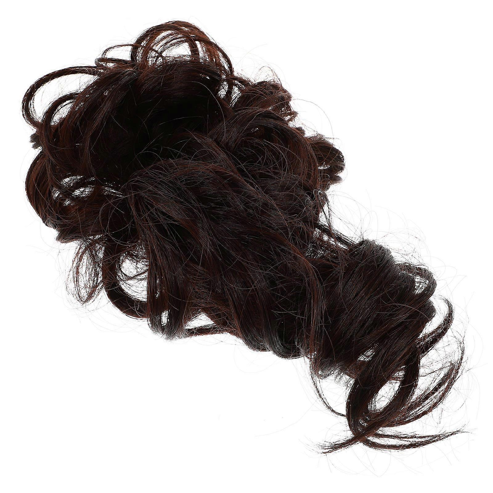 Curly Synthetic Messy Bun Hairpiece for Women – Adds Volume and Fullness to Effortless Updos for Daily Wear, Weddings, and Parties