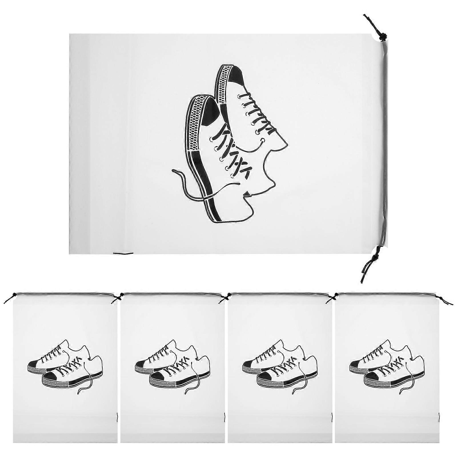 Boot Bags For Travel Rectangular Shape Drawstring Design Waterproof Men Women 5Set