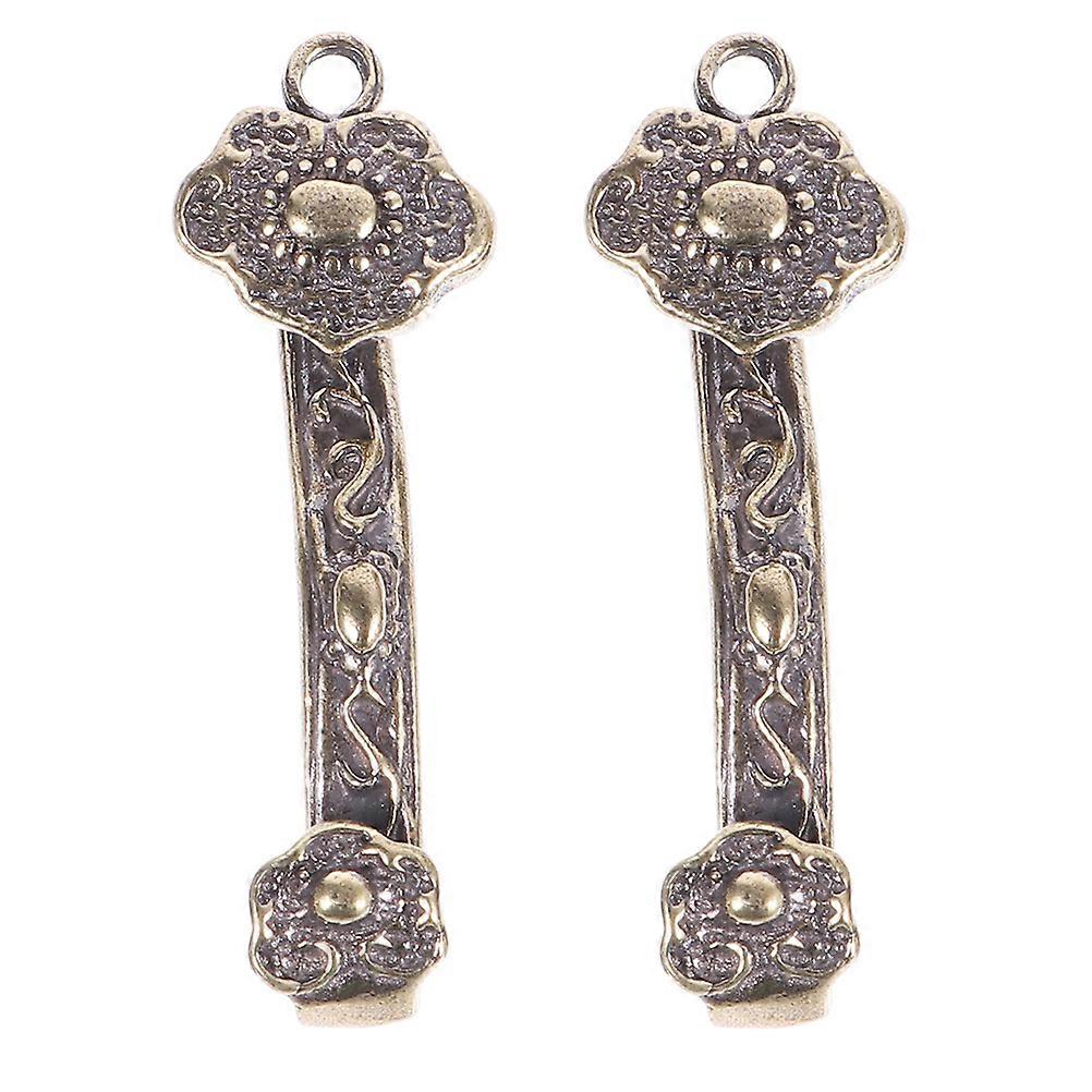 2pcs Unique DIY Ruyi Keychain Pendants, Elegant Decorative Hangings, Durable Blessing Charms for Keys and Bags
