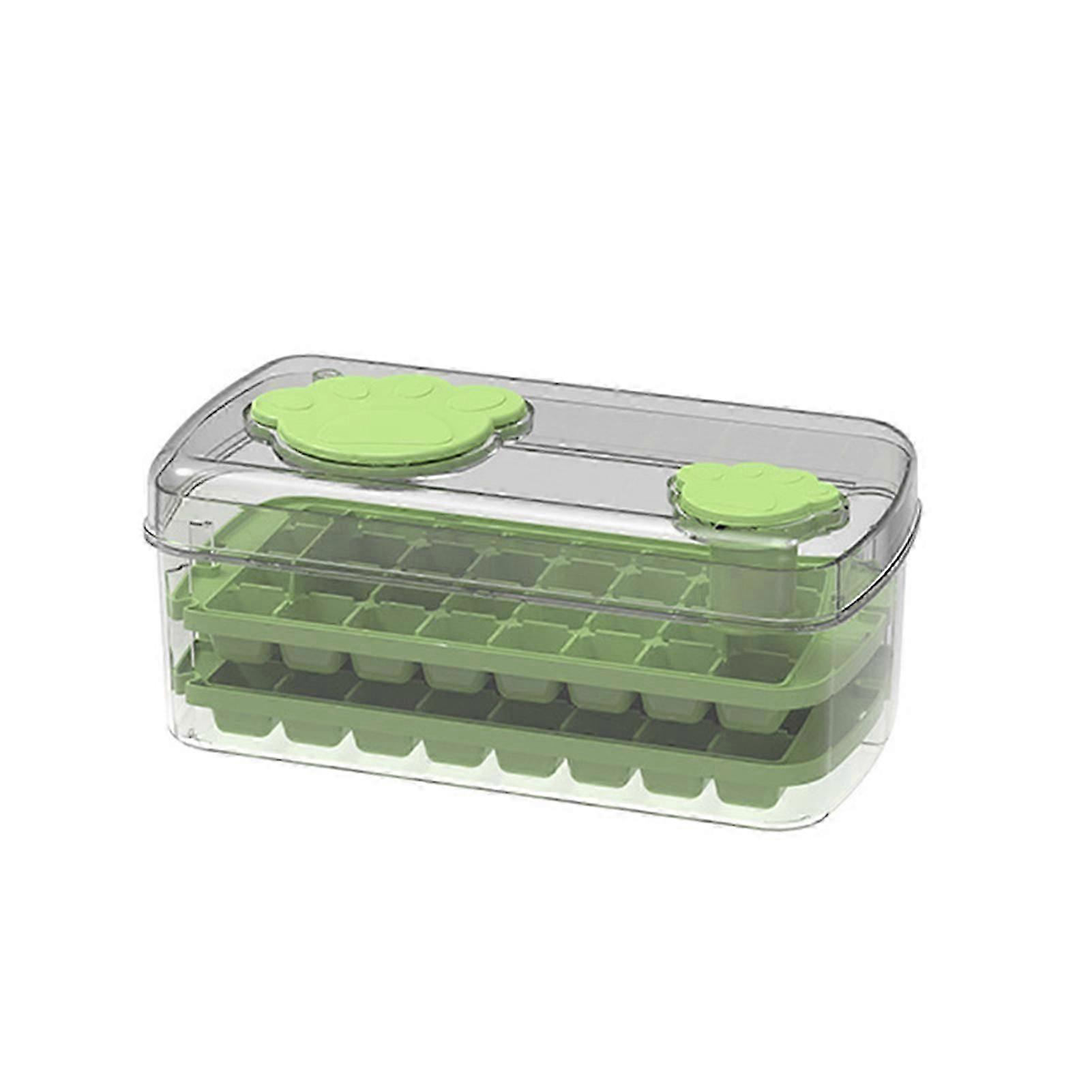 Lovely Cat's Claw Pressed 2 Layers Ice Tray Mold Reusable Ice Making Template Ice Making Accessories
