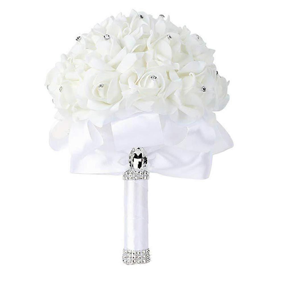 Bridal Bouquets for Wedding Decorative Bridal Style 24X18CM White 1Pack