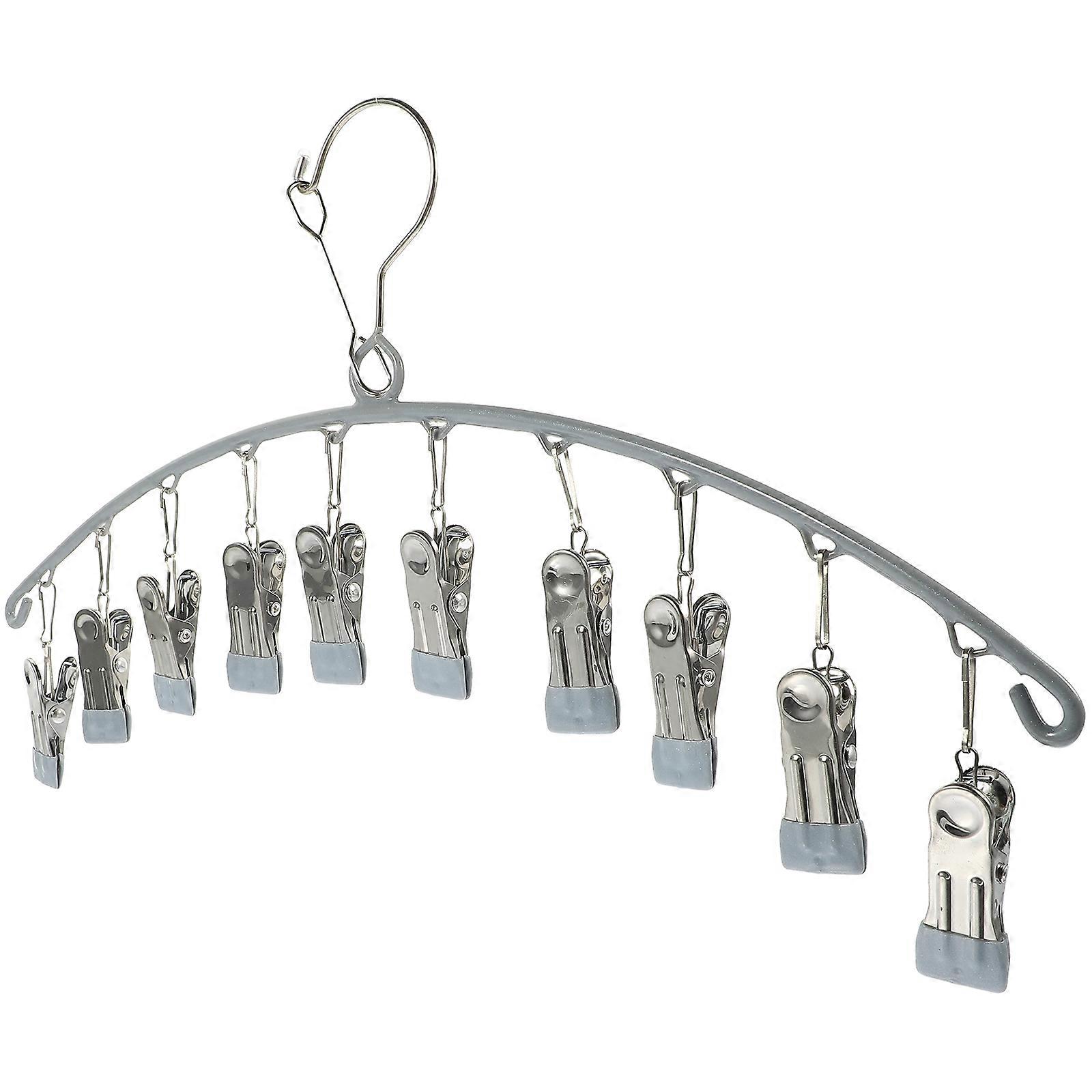 Versatile Design Sock Hanger Sock Dryer Laundry Drying Rack Stainless Steel PP 40.00X20.00X2.50CM 1Pack