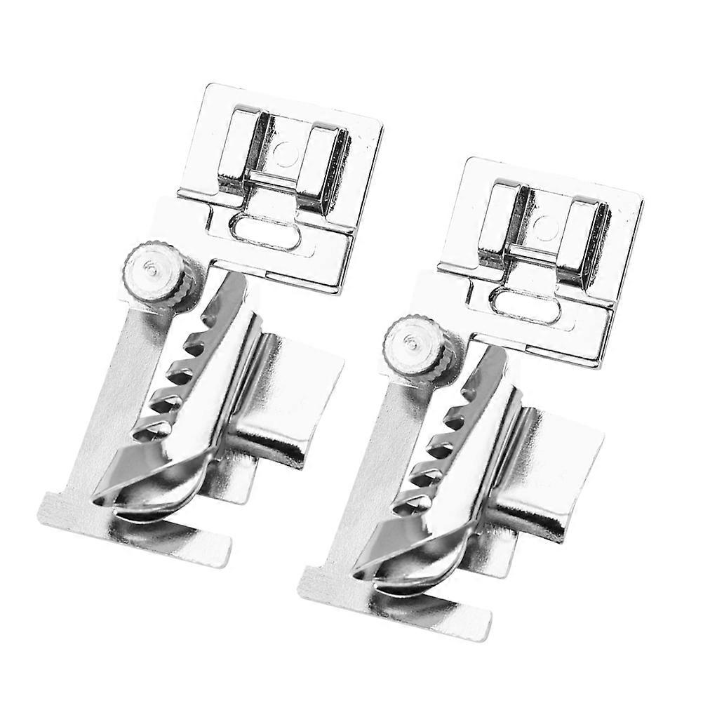 Rolled Hemmer Foot For Sewing Machine Durable Construction 5 5 3Cm Versatile Home Users 2Pcs