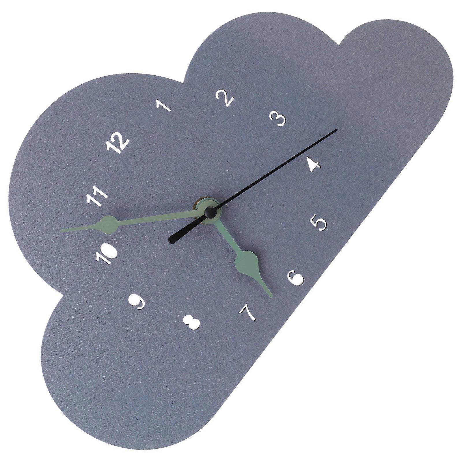 Nordic-Style Simple Design Clock for Bedroom Desktop Clock Light Grey 11.02x6.29x1.18inches Time Display 1Pack
