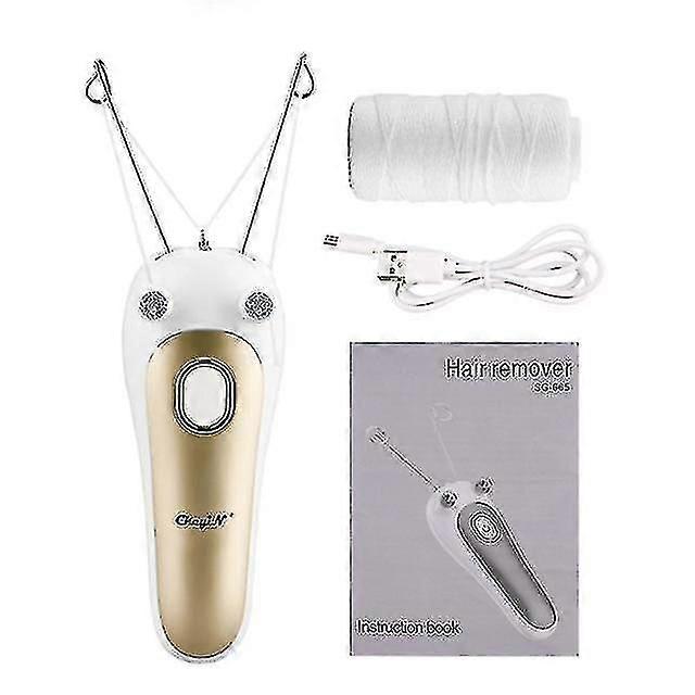 آلة إزالة الشعر الكهربائية للوجه أنثى الجسم الساق الوجه القطن خيط ماكينة الحلاقة