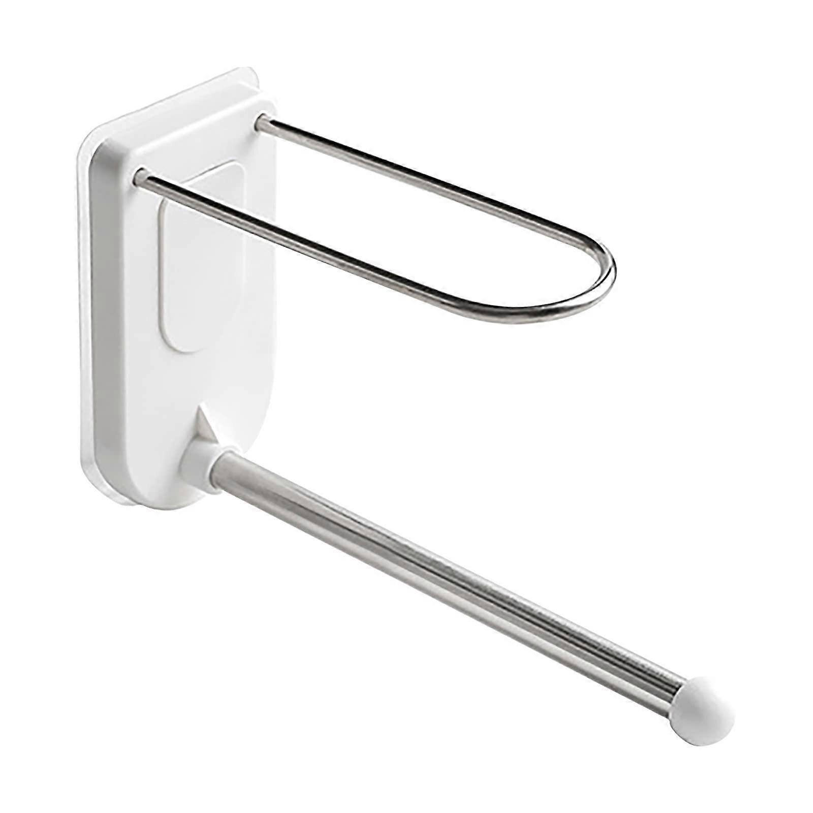 Clothes hangers, stackable, wallmounted, selfadhesive or drilled, sturdy, onesize, white white onesize