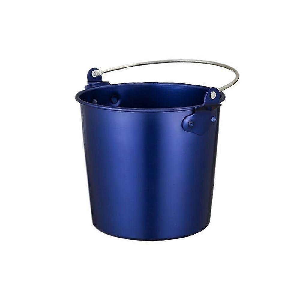 Ice bucket, ice pellet bucket, creative ice bucket bar filler, mini wine bucket, portable bar accessories (blue)