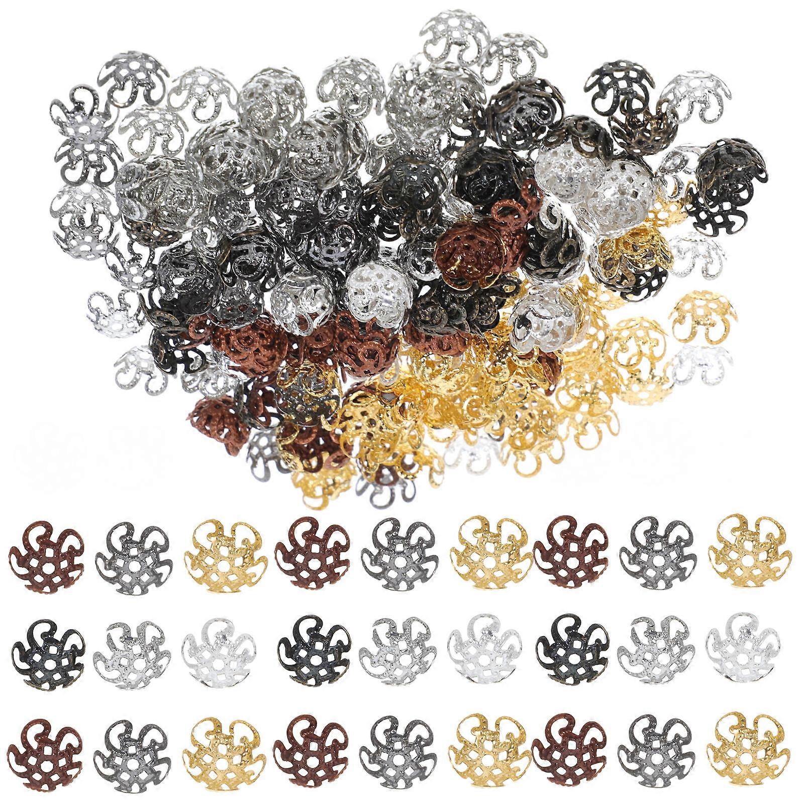 Flower Bead Caps 300Pcs Earring Making Beads Caps Flower Beads Caps For Daily Use And Crafting Projects Golden 0.90X0.90X0.50CM Iron Diy Design