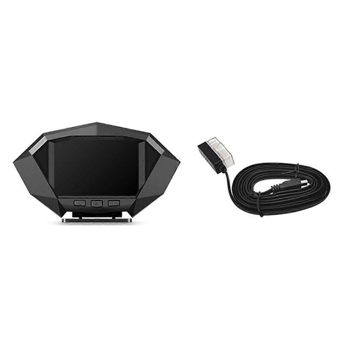 P1 Car Heads Up Display OBD2 GPS Auto Computer di bordo Allarme di sicurezza Temperatura dell'acqua Consumo di carburante HUD Inclinometro