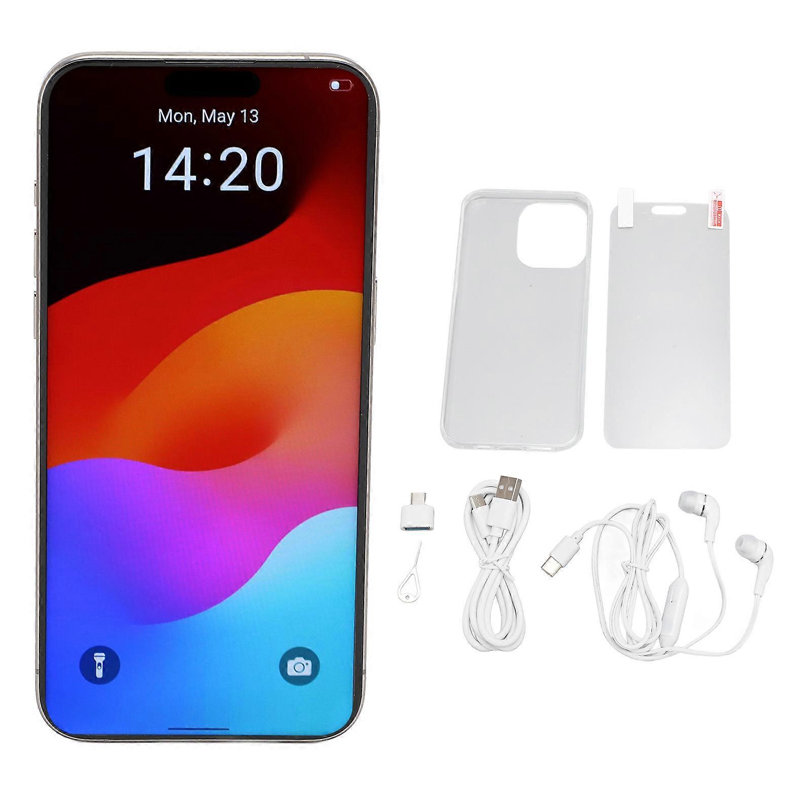 6.5" Android 13 Smartphone - 50MP Camera, 6GB RAM, 6800mAh, Full HD Display, Grey