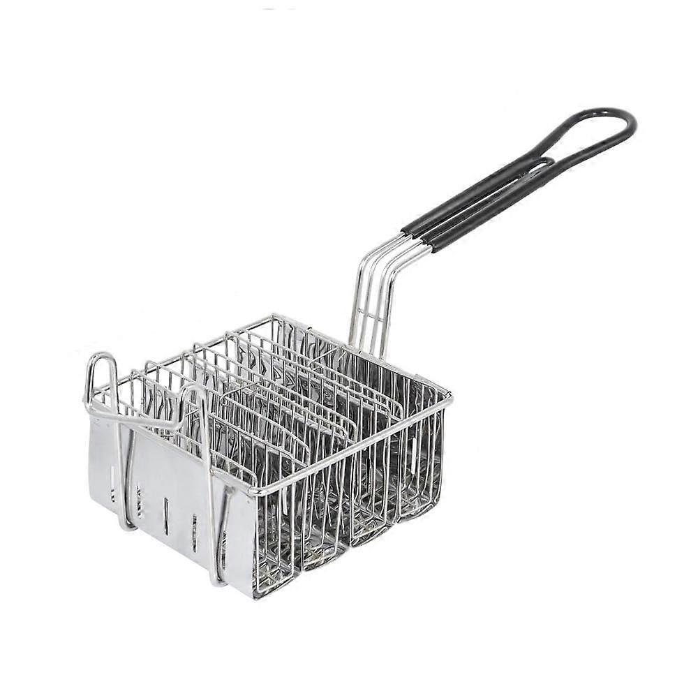 Deep fryer basket, deep fryer basket, stainless steel burrito basket for deep fryer, for 4 containers, Ushaped, flat bottom deep fryer basket