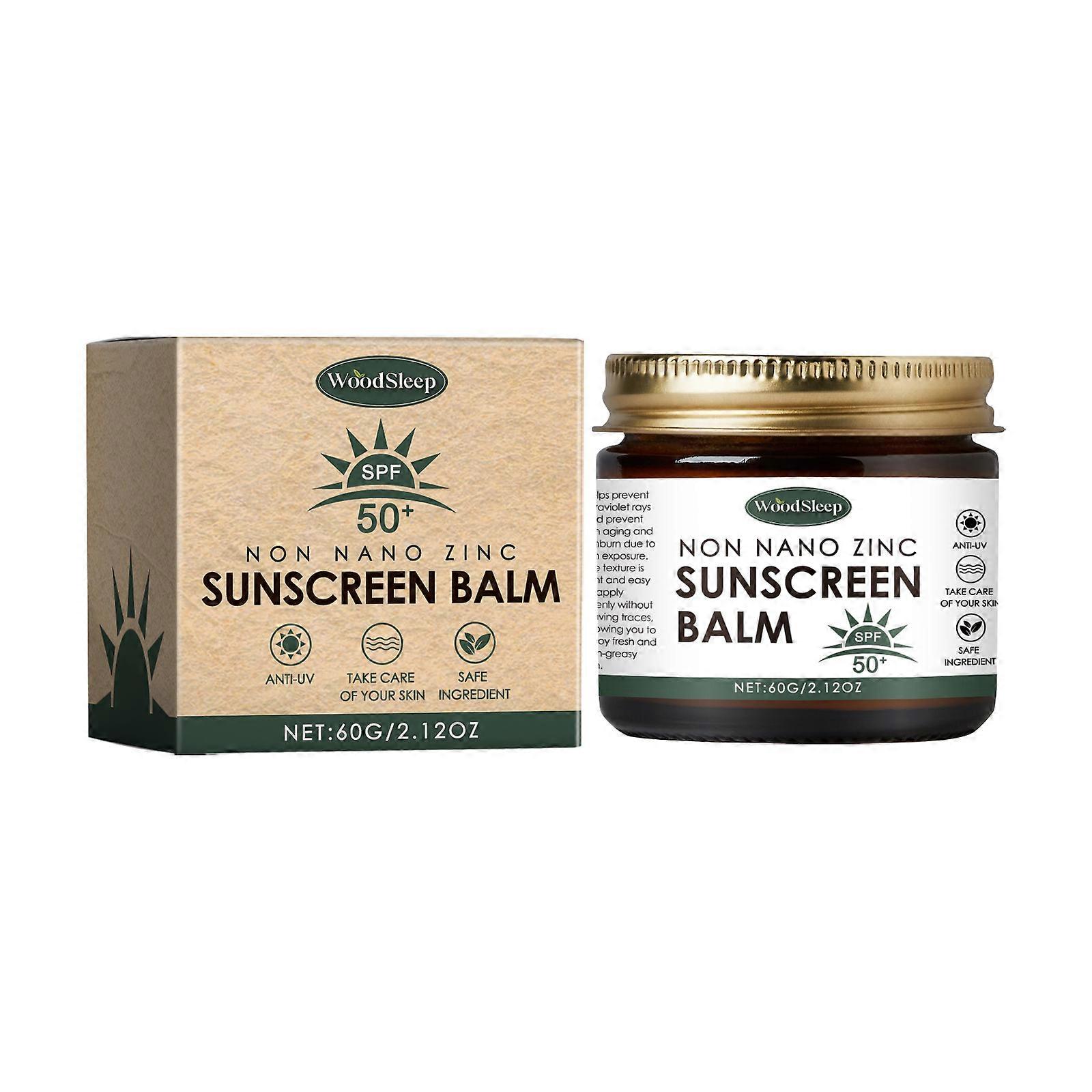 Beef Talow und Zink Sonnenbalsam, Nicht-Nano-Zink-Sonnenschutzbalsam, natürlicher Sonnenschutz grasgefütterter Talg mit LSF 50+, Nicht-Nano-Zinkoxid, riffsicher