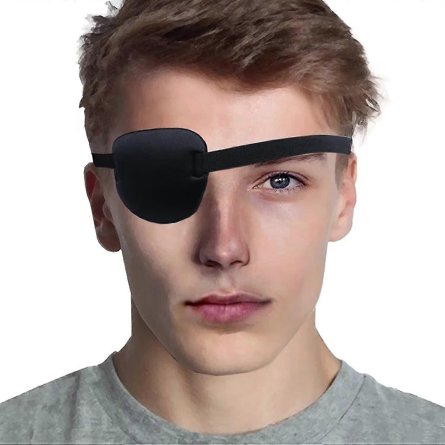 Adjustable Eye Patch for Left or Right Eye Pirate Cosplay Black