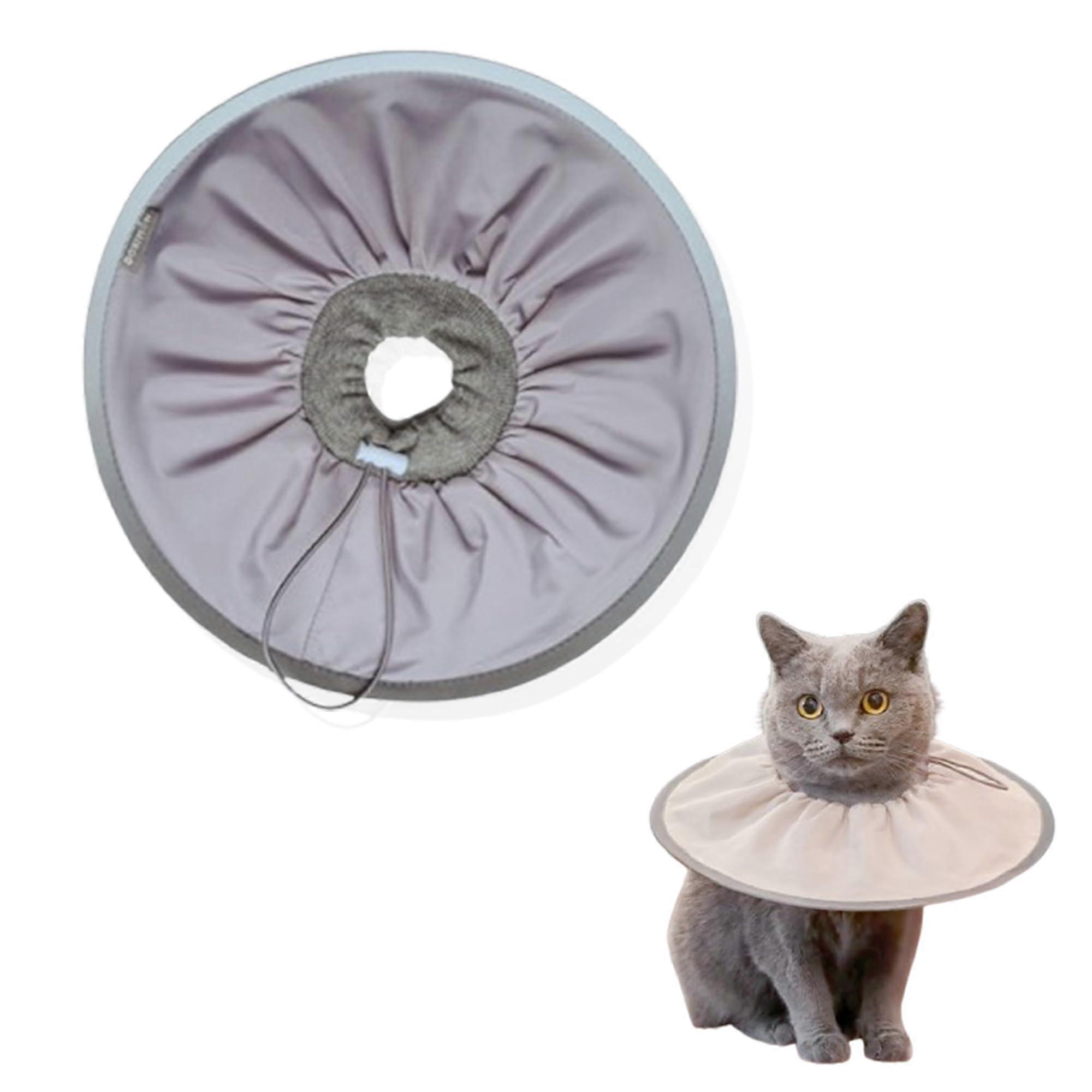 Adjustable Cat Ecollar, Recovery Soft Collar for Cats, Protective Cone for Cats and Dogs, Cat Collar for Small Pets, Wound Healing After Surgery (G)