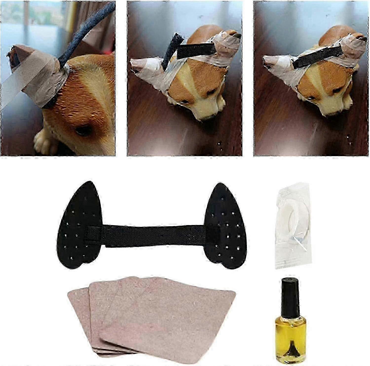 Dog Ear Posting Kit, Dog Ear Stand Sticker Support Tool, Puppy Ear Support Tools with Tape