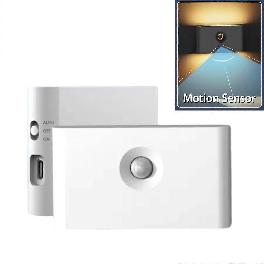 Luz Noturna com Sensor de Movimento Inteligente Recarregável Magnética LED Lâmpada, Auto On/Off para Quarto & Corredor