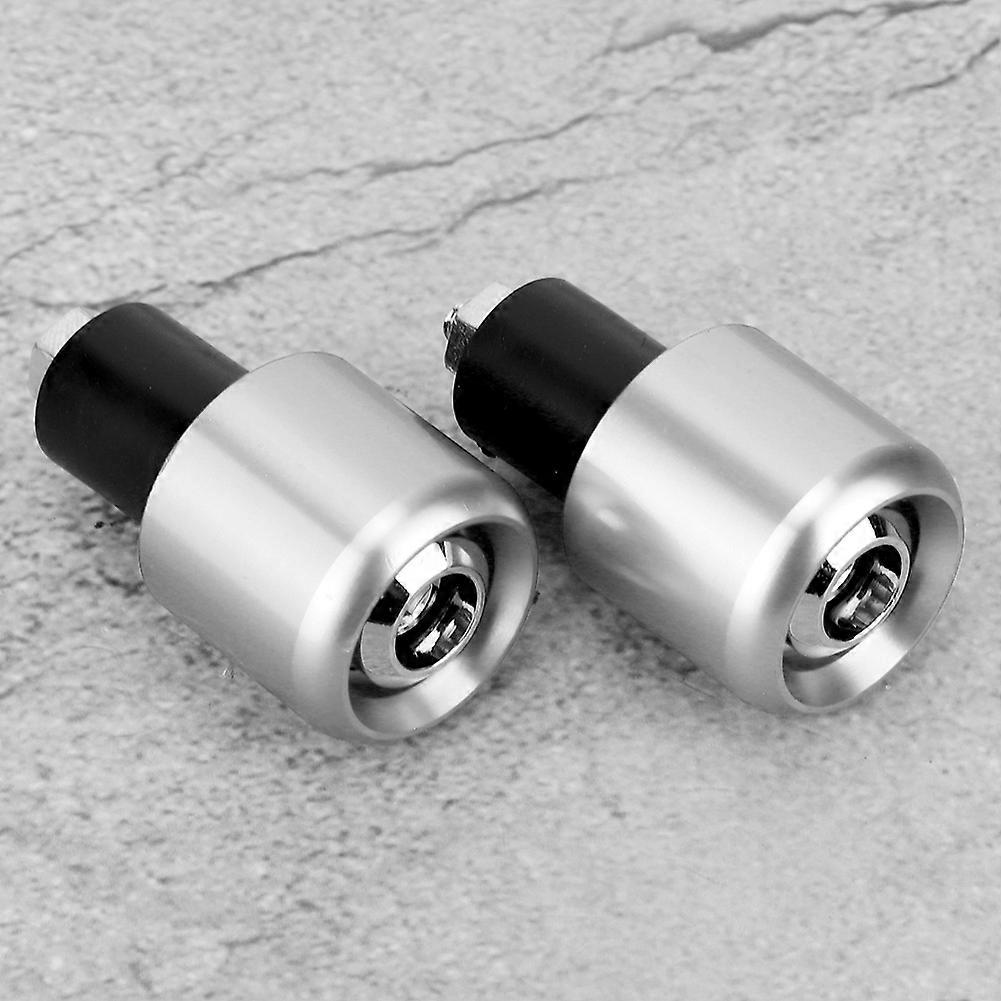 2Pcs Motorcycle Modification Accessory Handle Bar End Plug for 22mm Diameter Handlebar (Gold)