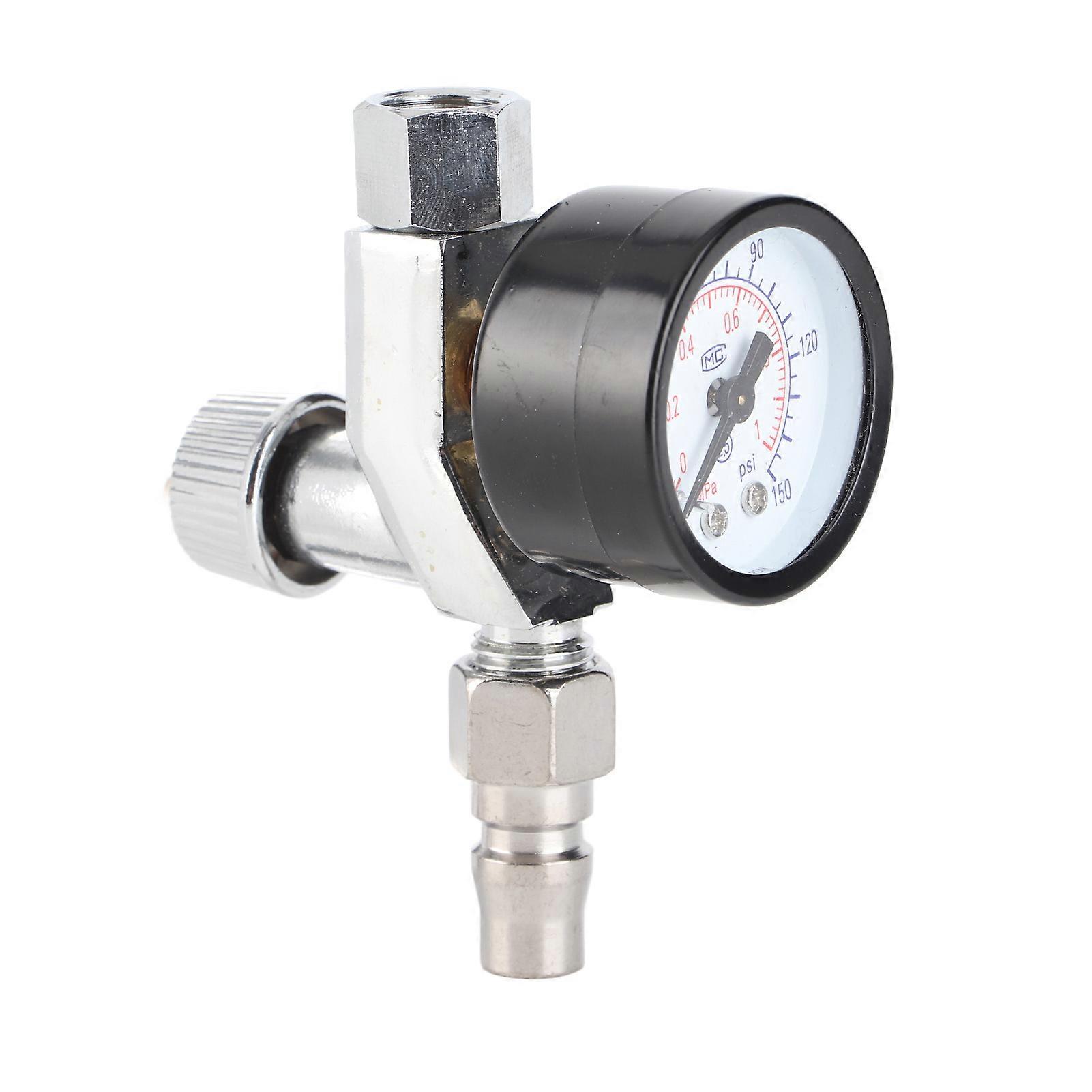 1/4" Air Pressure Regulator Gauge Regulating Valve <span class="ui-risk_flag3">Compressor</span> For Spray <span class="ui-risk_flag3">Gun</span>