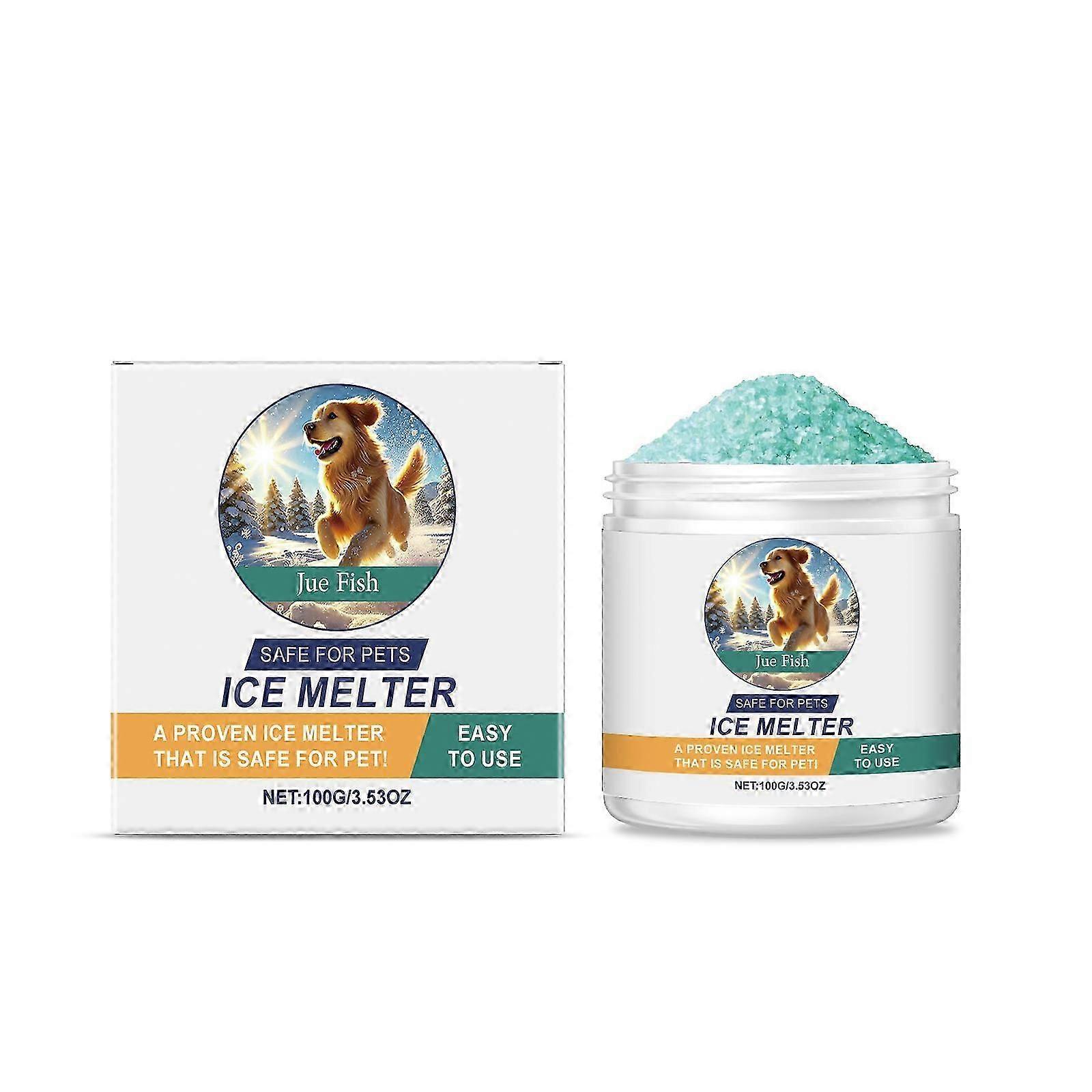 Jue-Fish Pet-Friendly Ice Melting Agent Safe for Concrete Pet-Friendly Snow Melting Agent