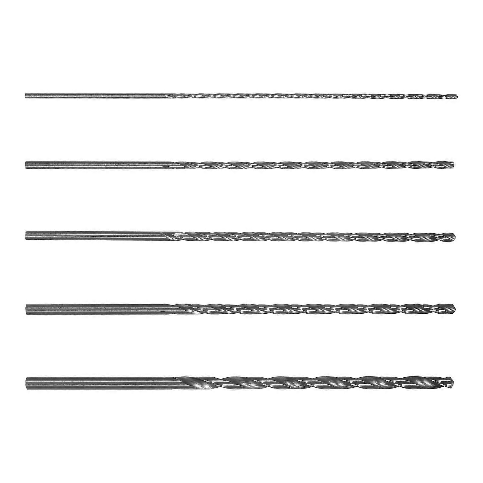 5Pcs Metal And Wood Drilling Bits Set Straight Shaft Dark Grey With Fast And Accurate Cutting Performance