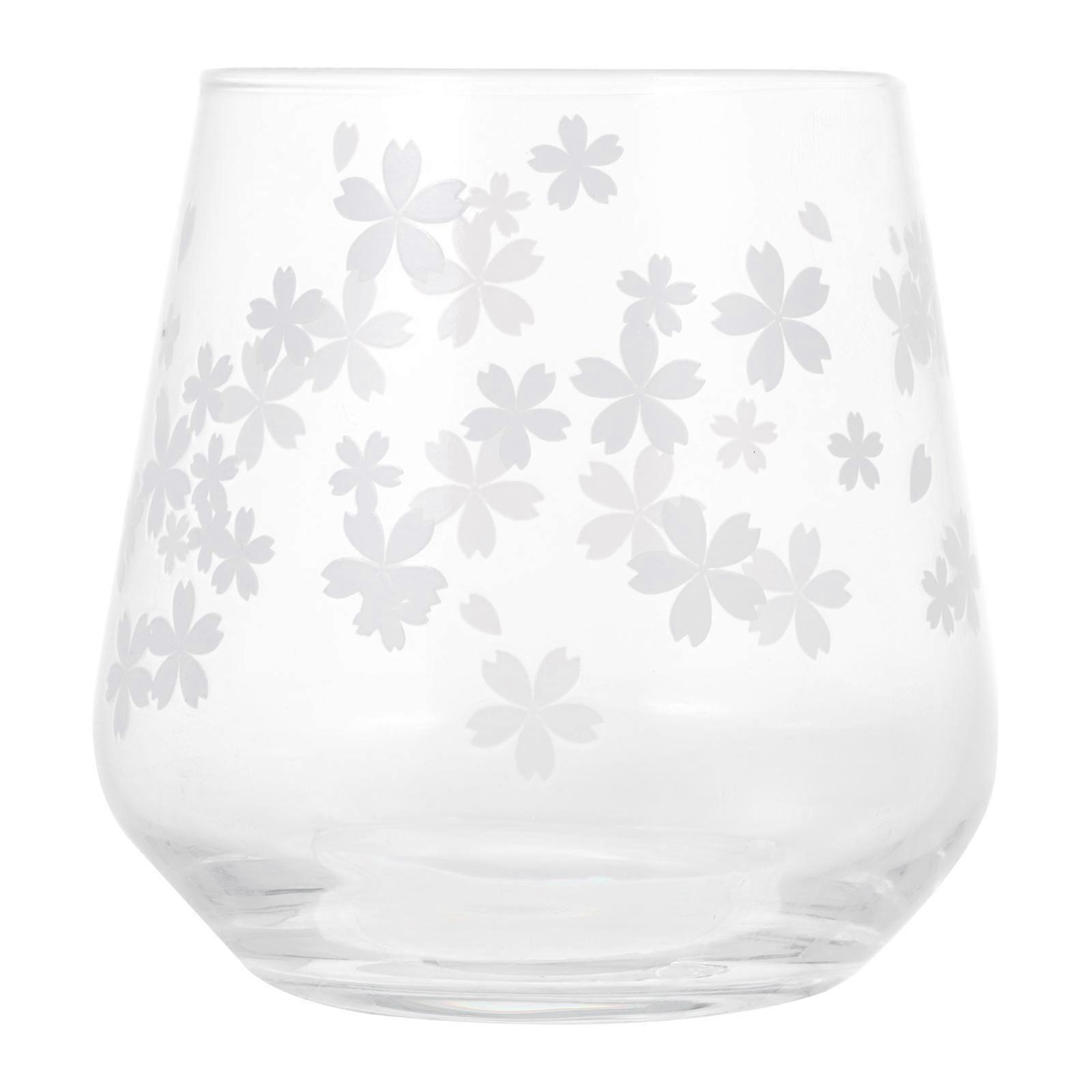 Color Changing Cherry Blossom Glass Cup Temperature Reactive Design for Creative Household Drinking, Safe & Unique Gift for Friends