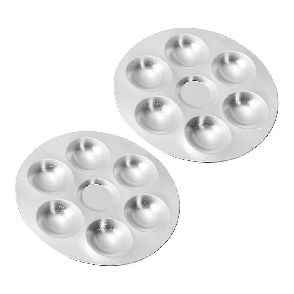 מגש פיגמנט לציור שמן מפריד בין חלקים קטנים ציירים מקצועיים עיצוב פשוט 2 יחידות