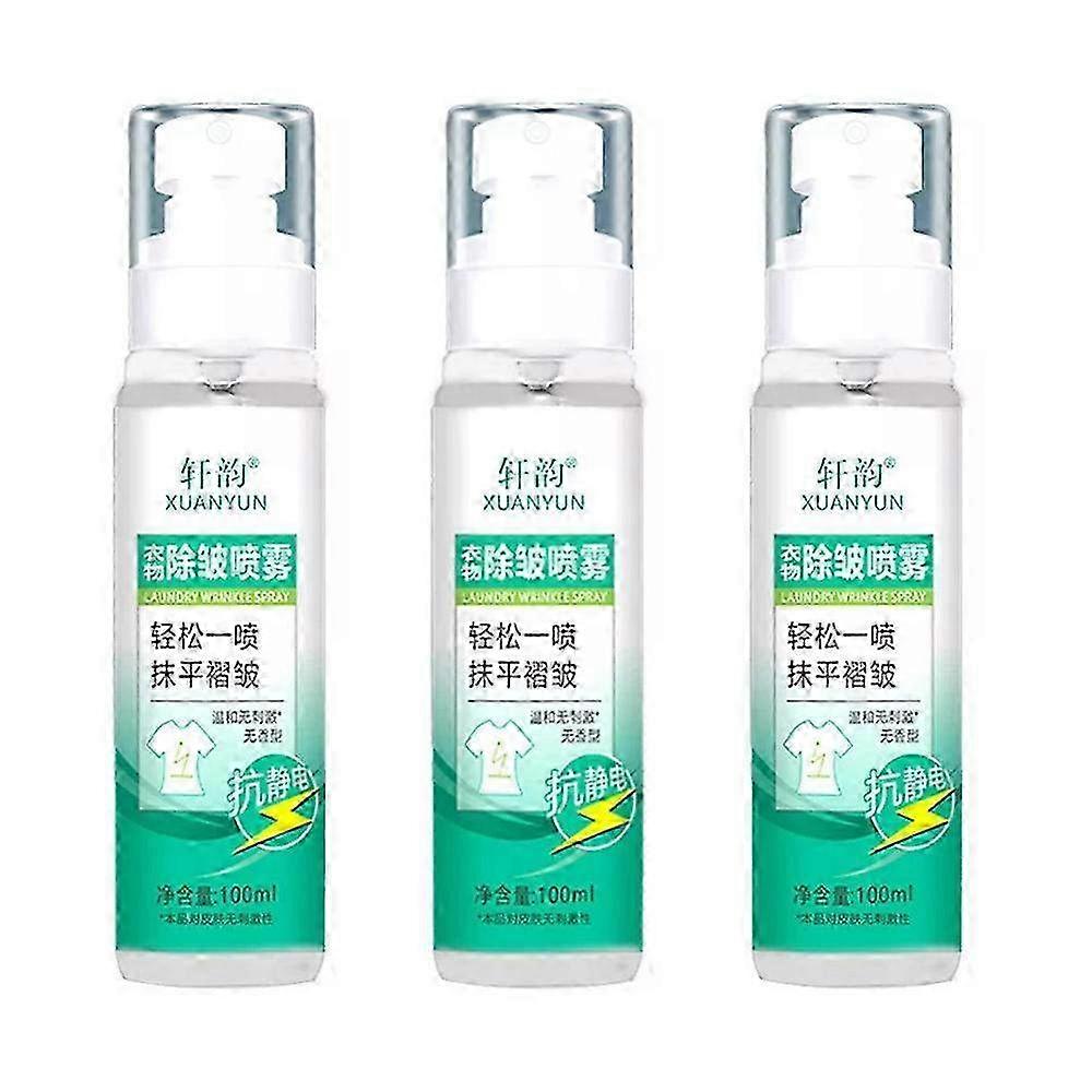 Wrinkle Release Spray, Natural Liquid All-purpose Clothes Fabric Static Removing Spray 100ml_XG