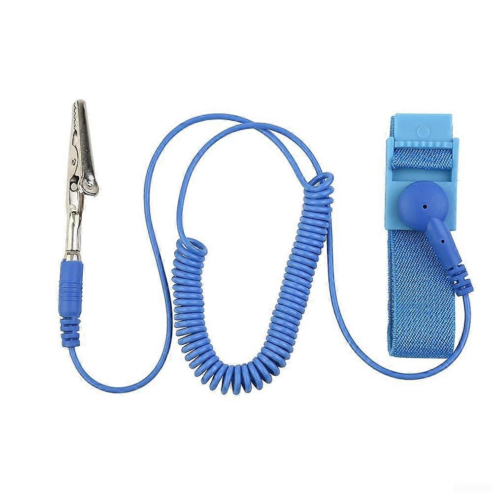 Anti Static Wrist Strap ESD Grounding Wrist Strap Blue 2M Cable For Motherboard Protection