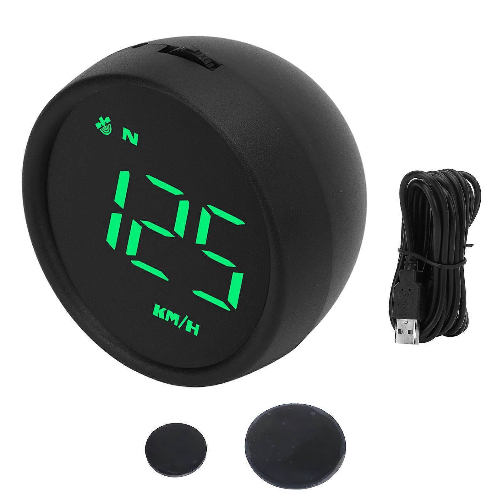 2.6in HUD Display GPS Speedometer Multiple Function Overspeed Fatigue Driving Reminder for Car Motorcycle SUV Van RV Bus