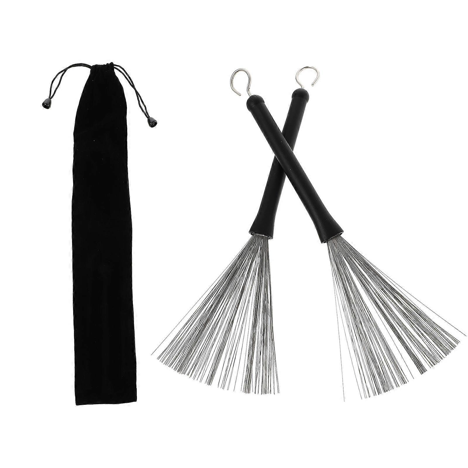 Percussion Accessories Drum Special Brush Jazz Drums Beginner Practicing Steel Wire Lint 3Pack