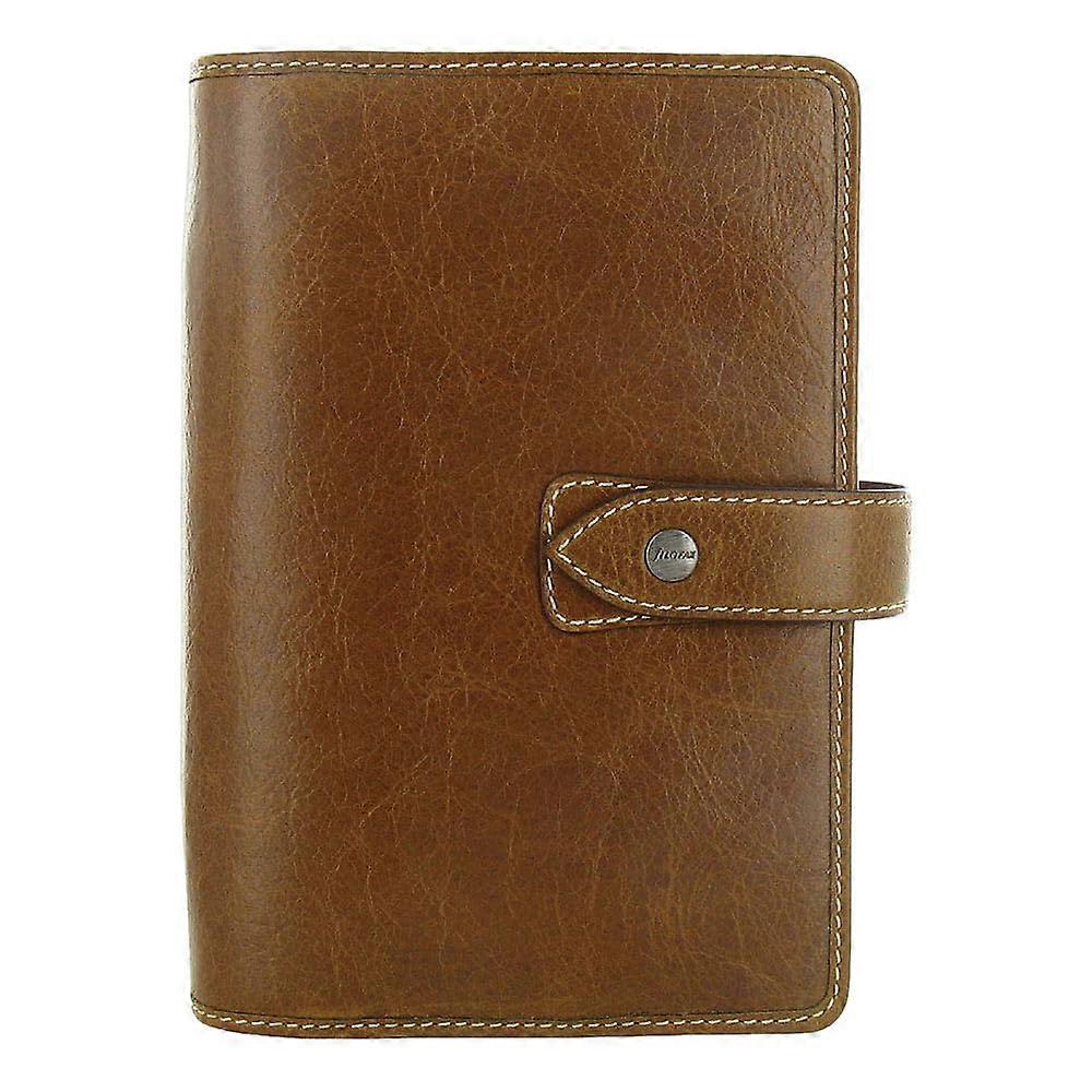 Malden Size Ochre Tactile Full Grain Leather Six Rings Cotton Cream Week to View Calendar Diary Multilingual (C02580825)