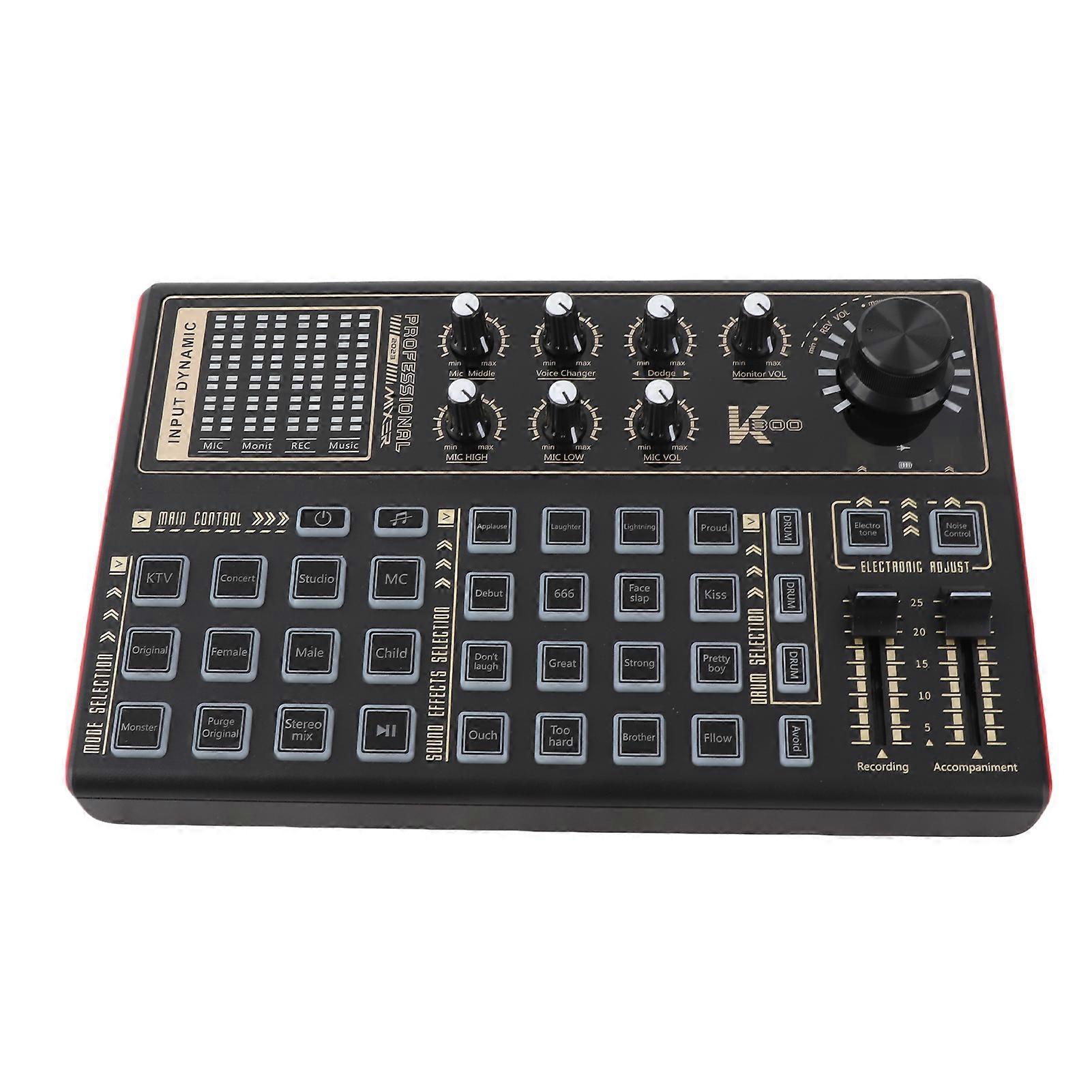 Dual Platform Live Streaming Sound Card with High Capacity Battery & Multiple Effects