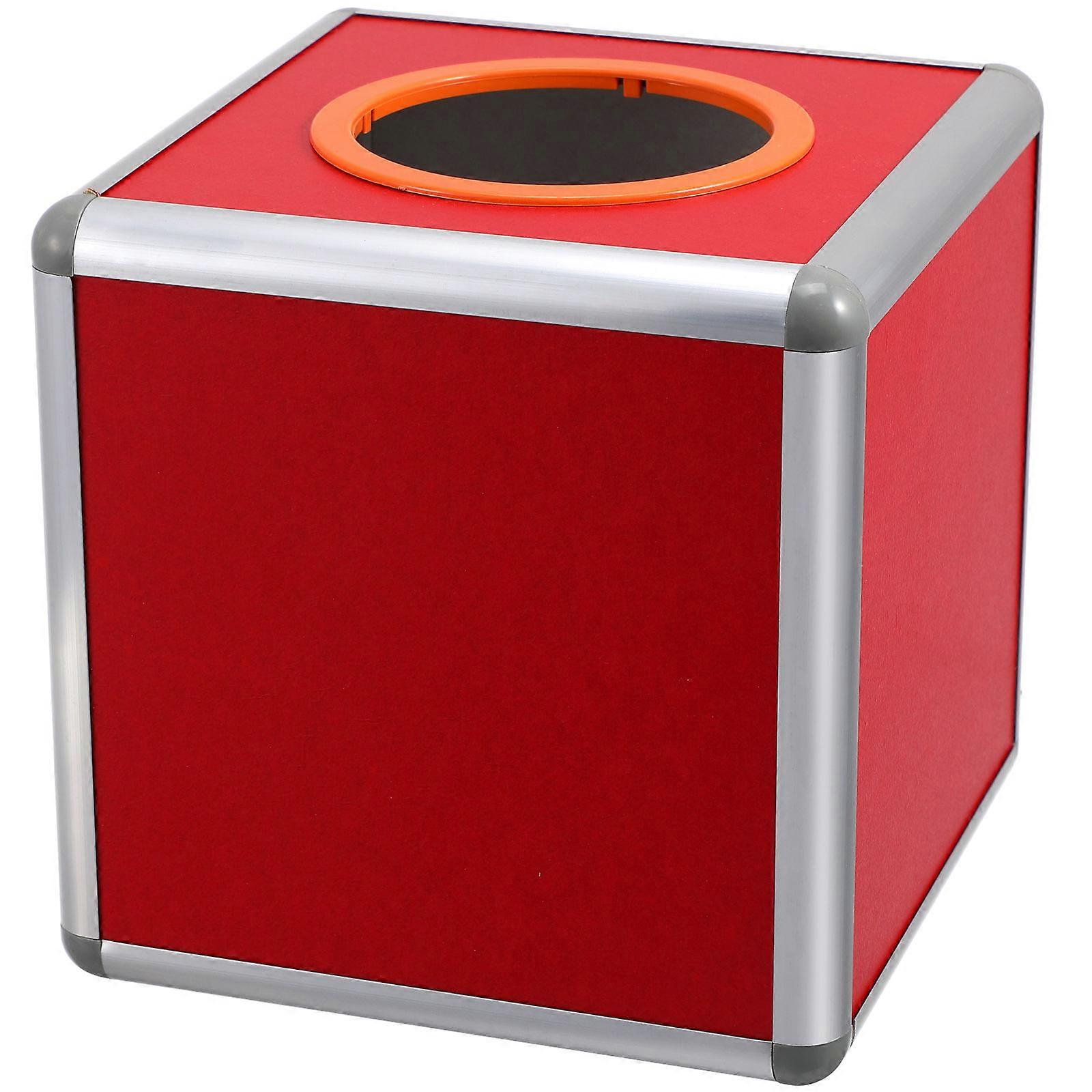 Raffle Box Box Multifunctional Square Shape Storage Ticket Box Card Draw Box for Business Annual Meeting Fundraising
