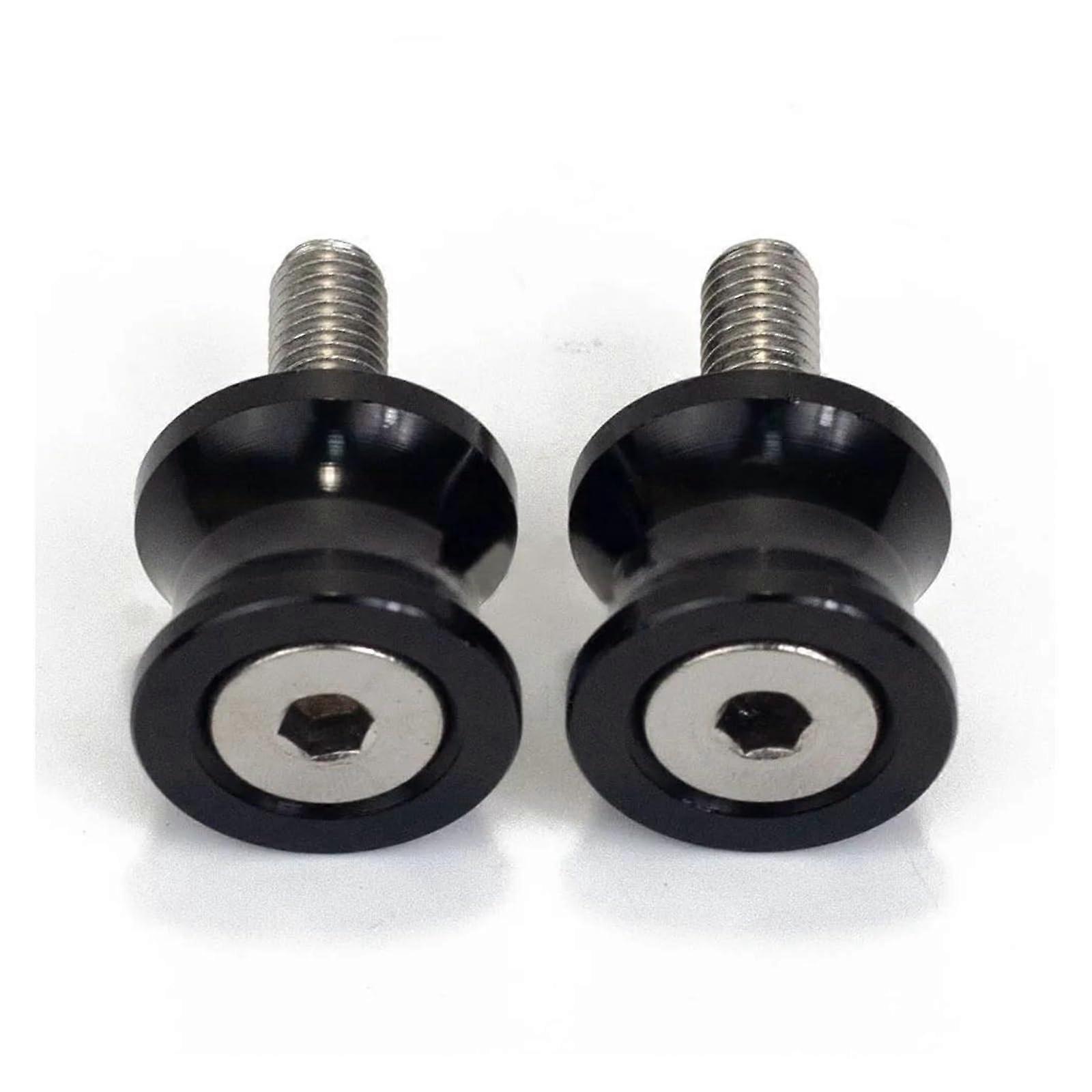 Swingarm Spool Sliders For Yamaha MT-07 MT-10 YZF-R3 YZF-R15 FZ1 FZ6 FZ6R With 6mm Bolts Black