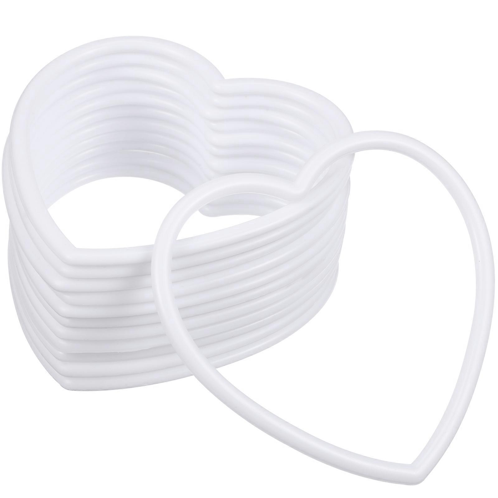 20 Pcs Heart Catcher Rings – Handmade Smooth Surface Craft Accessories for DIY Decorations, Wall Hanging and Creative Projects