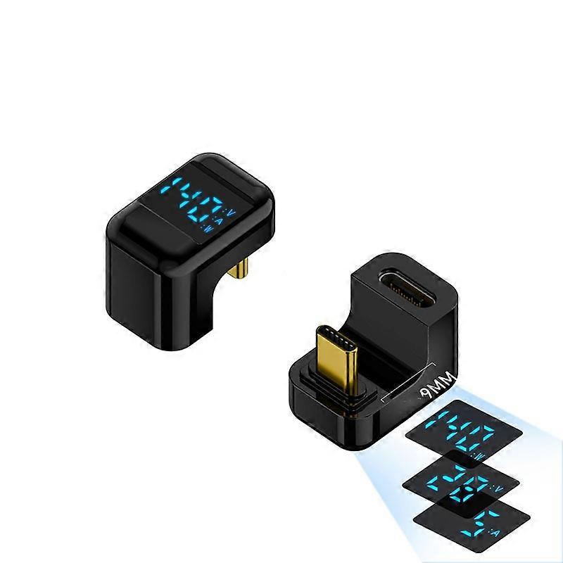 INF 240W USB-C Hona till USB-C Hane Adapter medigitalisplay, U-formad,  (2-pack)