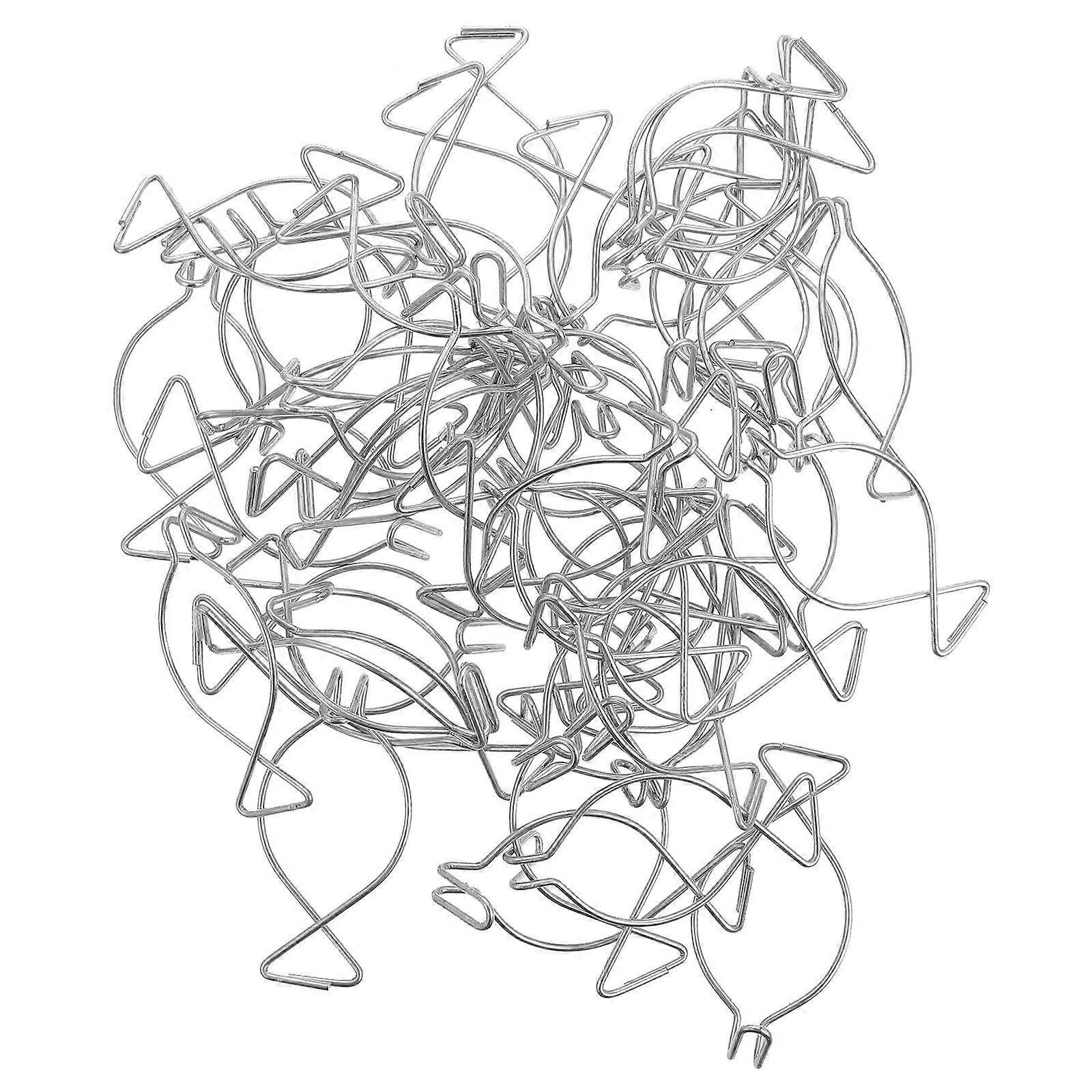 Ceiling Clip For Hanging Dropped Ceiling Hooks Sign Display Graphics Hanging Load Bearing 6x3cm Silver 100Pcs