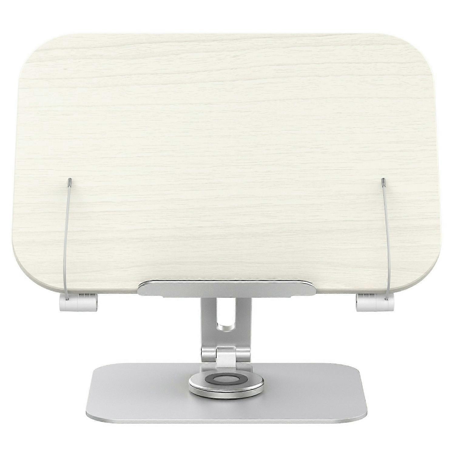 R31 Multifunctional Metal Wood Reading Stand Book Tablet Laptop Adjustable Rotation Desktop Holder