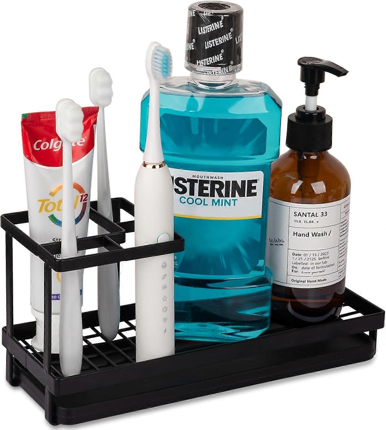 Bathroom toothbrush holder, electric toothbrush toothpaste storage rack