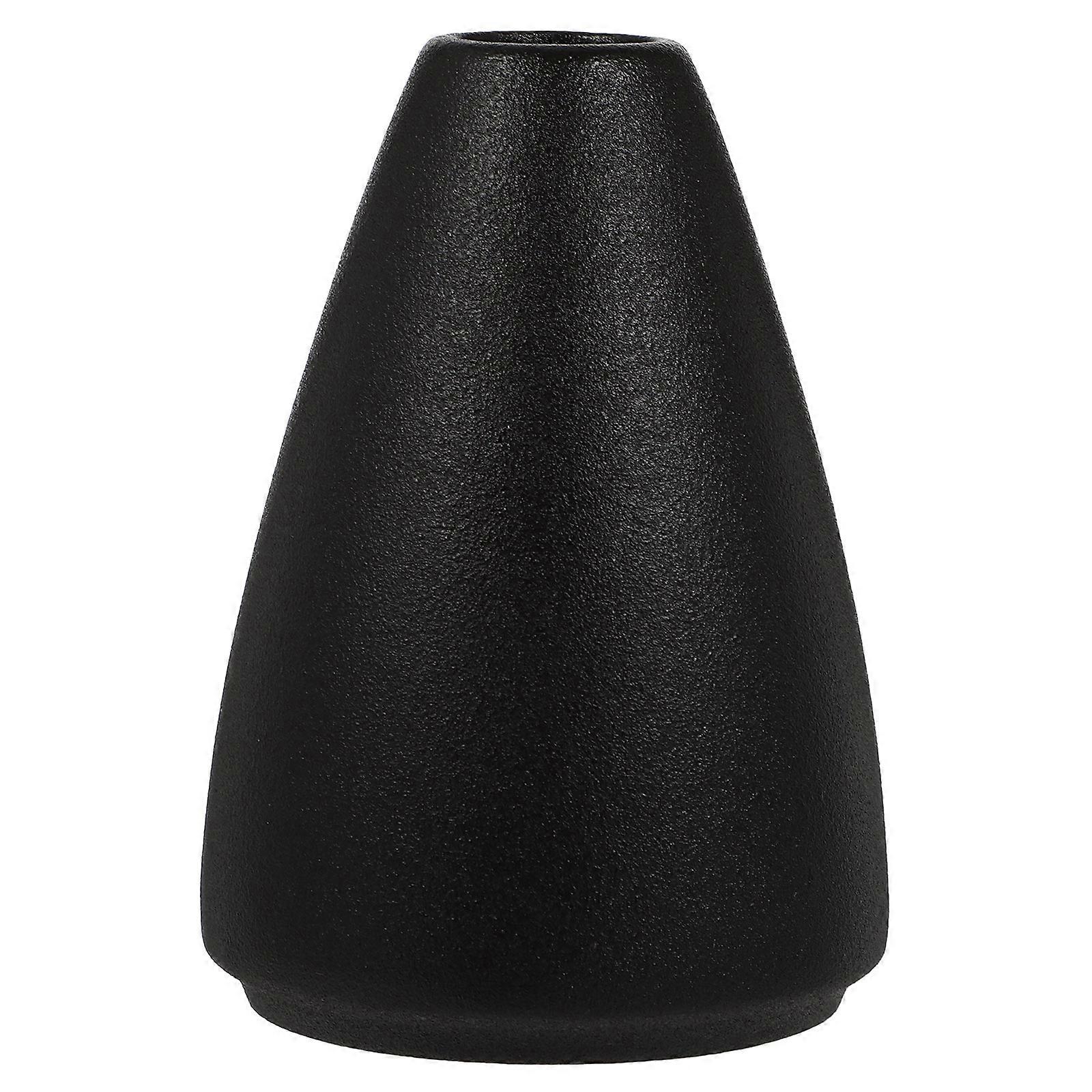 Black Ceramic Vase for Decoration Simple Appearance Design Suitable for Indoors Small 3.5 Inch