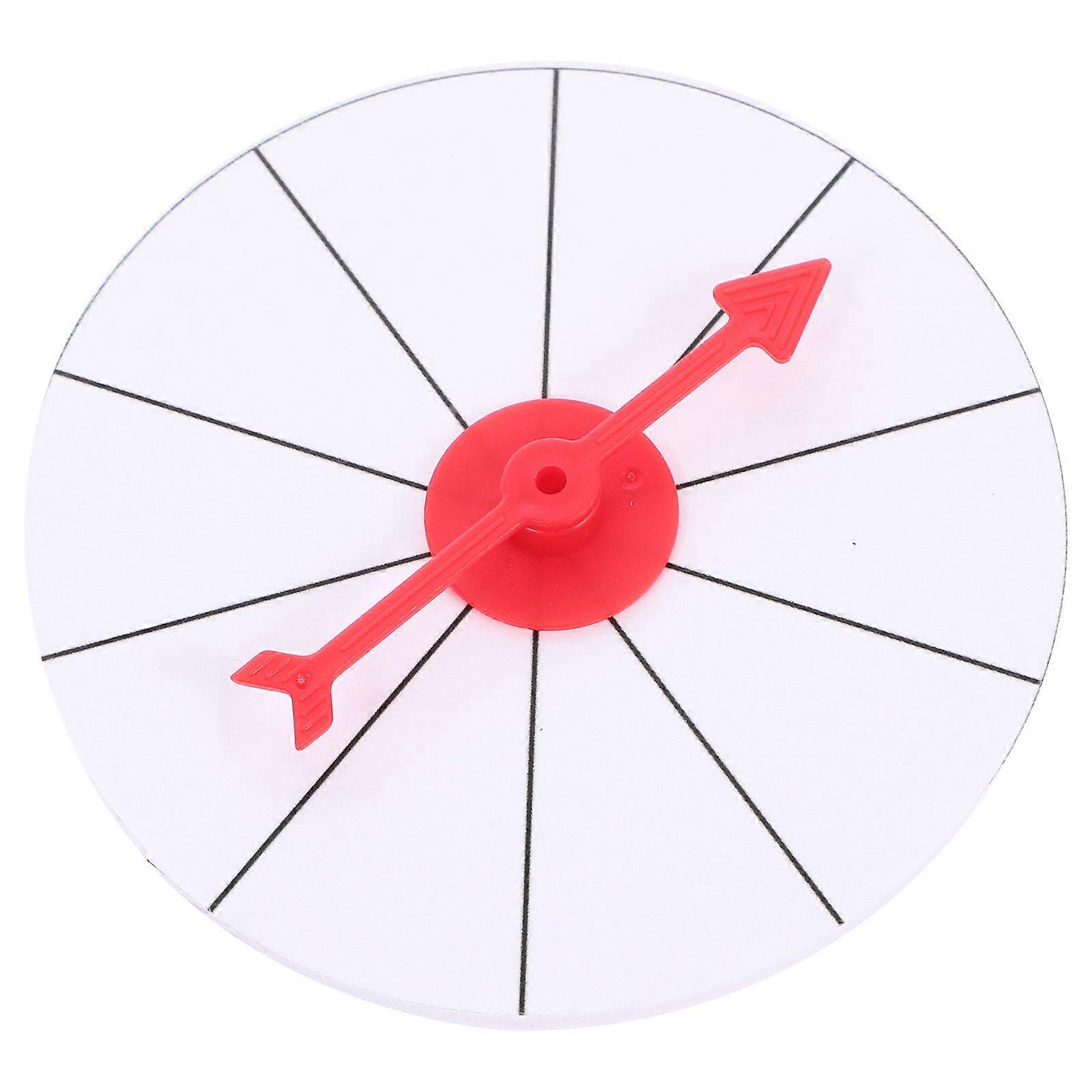 Prize Wheel for Playing with Free Spinning and Wall Mounted Design 1 Piece White Plastic