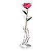 Long Stem Dipped 24k Gold Rose in Gift Box with Stand (Pink Rose with Stand)