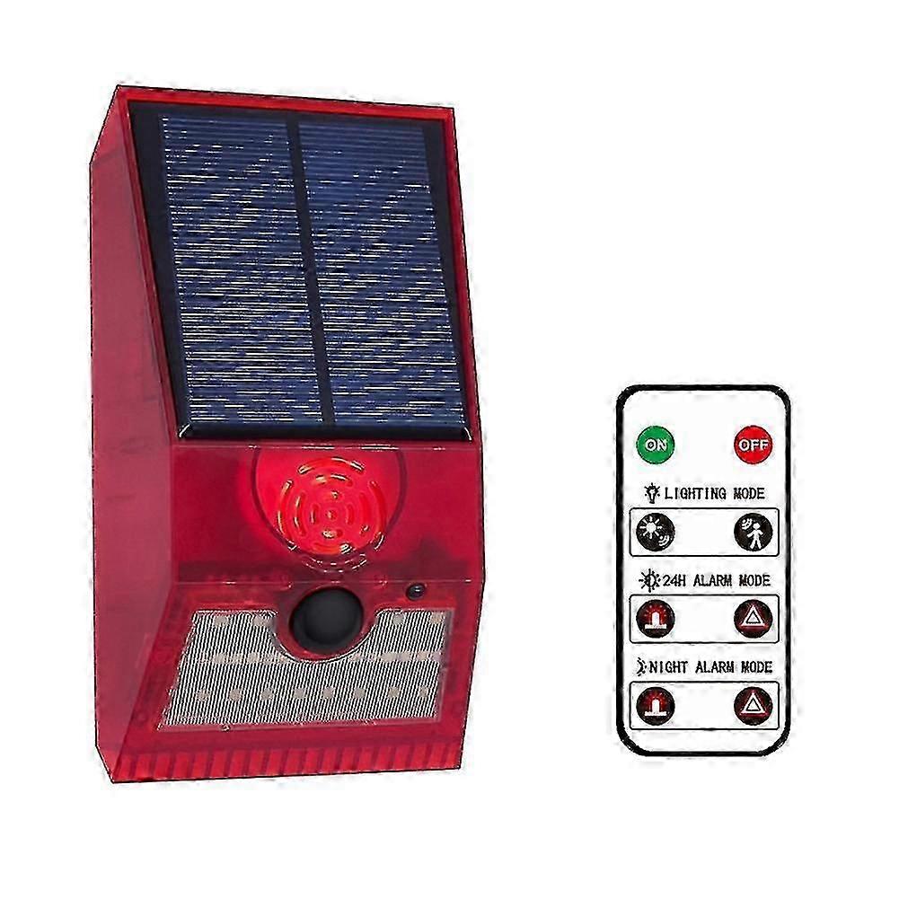 ضوء إنذار شمسي ، مع كاشف الحركة ، مع جهاز تحكم عن بعد أحمر