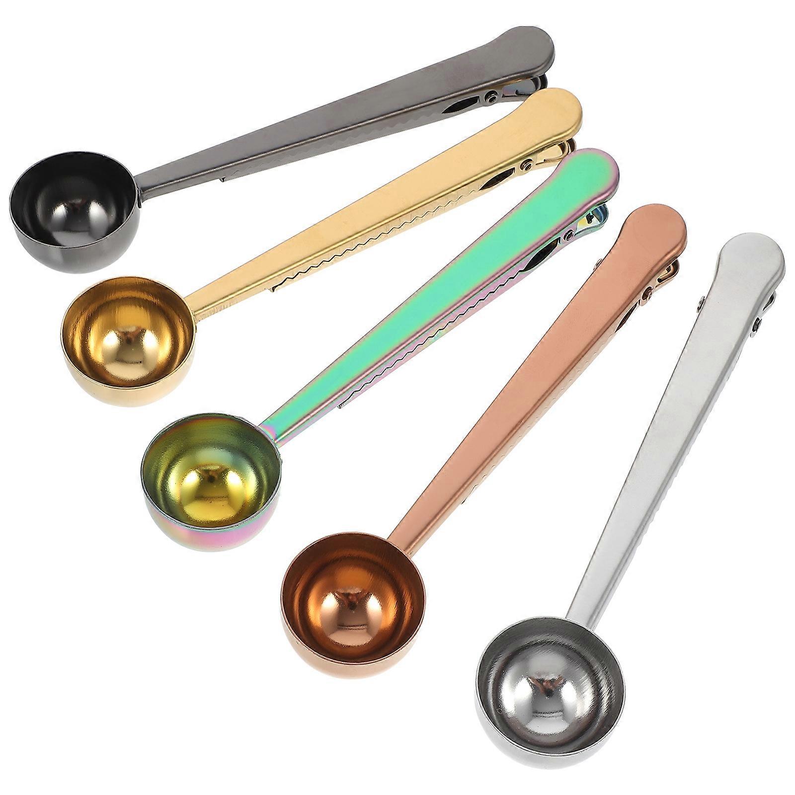 Stainless Accessory Two-In-One Design Deep Spoon Bottom 5Pcs