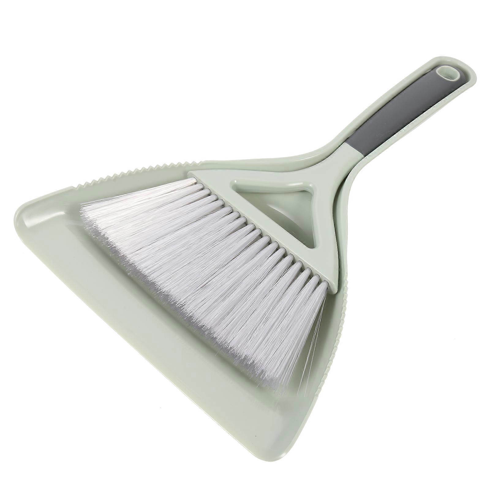 Portable Dustpan Set with Durable Plastic Material Blue Color for Desktop Cleaning 1 Set