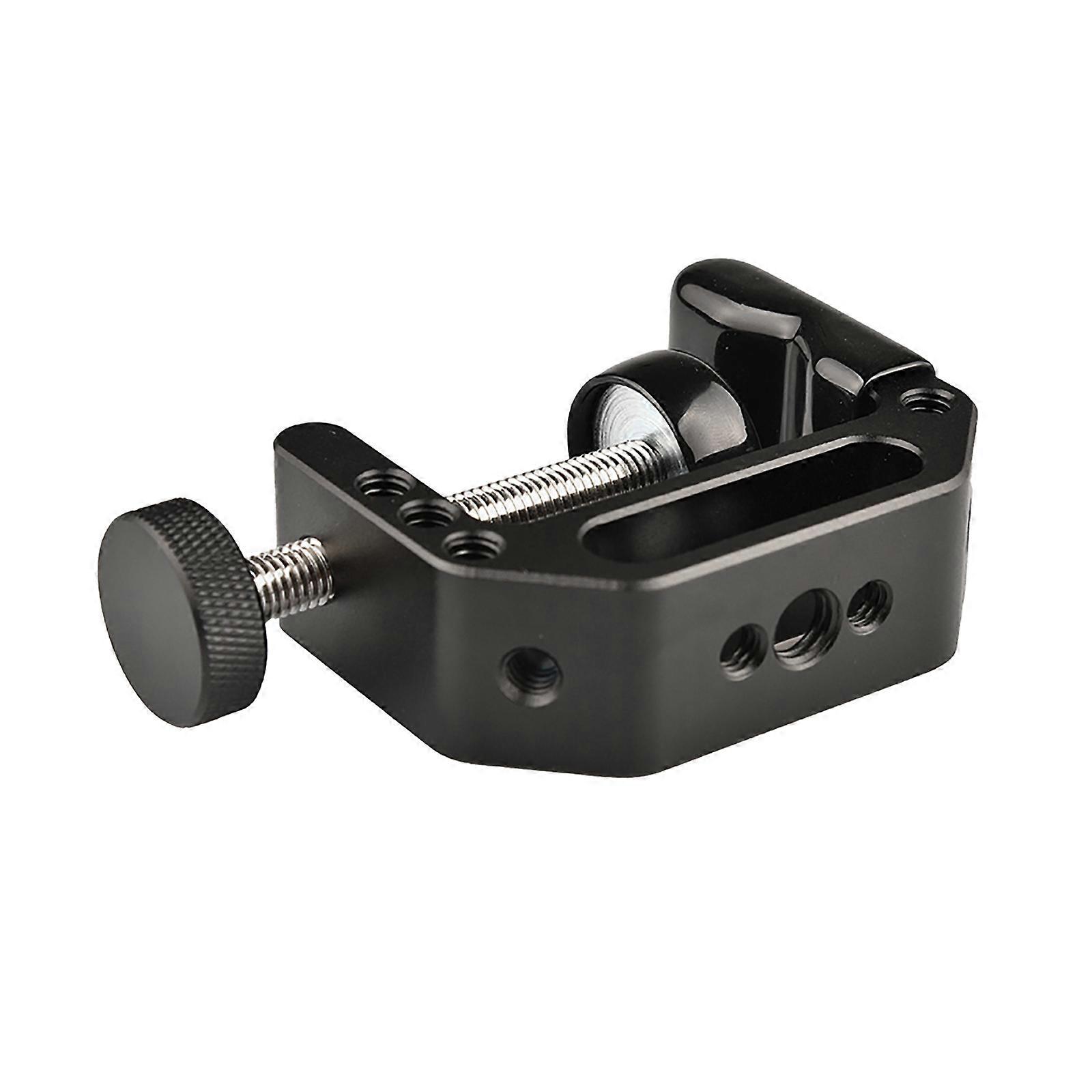 Adjust C-Clamp with 1/4" 3/8" Thread Hole Heavy Duty C-Shaped Desktop Fixed Clamp Mount for LCD Monitor Flash Light Multicolor